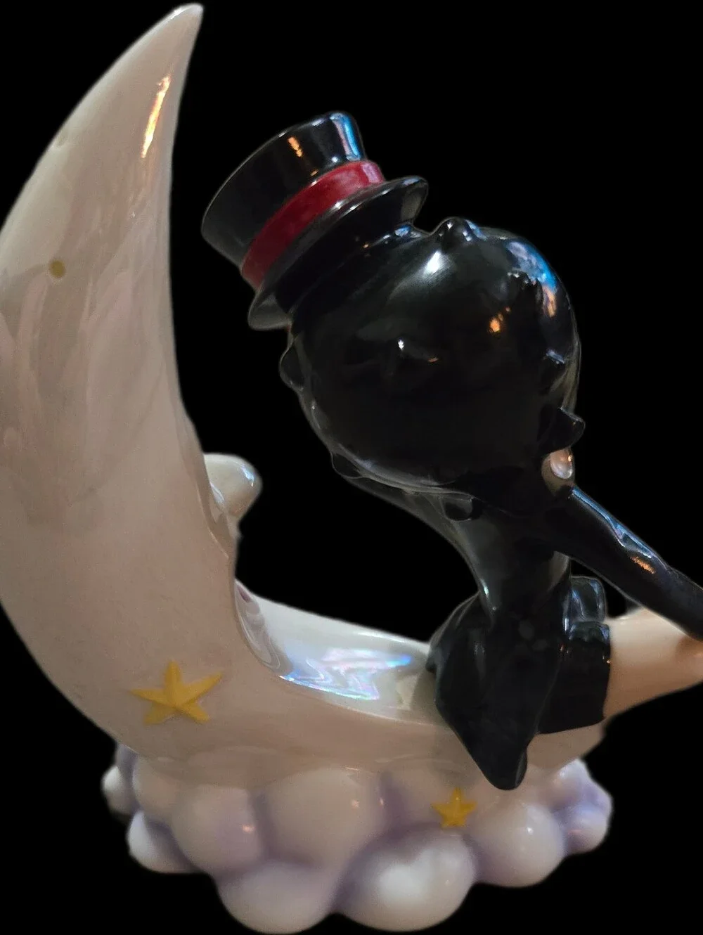 Vintage  Betty Boop On The Moon Salt N Pepper Shaker